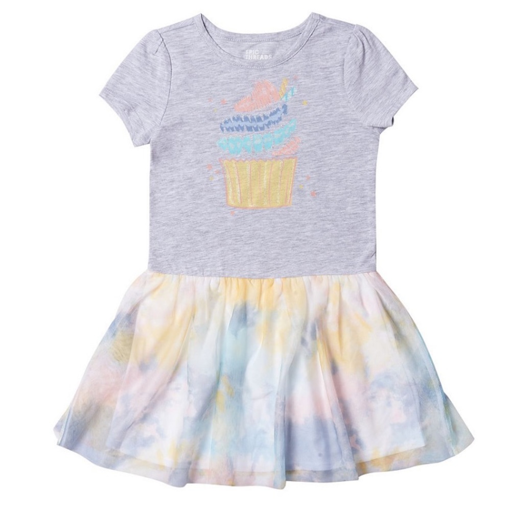 Shortsleeve Cupcake Tutu Dress- size 5